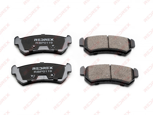 Колодки тормозные задние дисковые CHEVROLET (левый руль) LACETTI 2004-2013 RBP0119