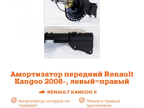 Амортизатор передний RENAULT KANGOO 2007- AS0187