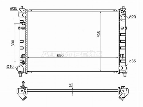 Радиатор двигателя MAZDA MPV LW* MZ00071