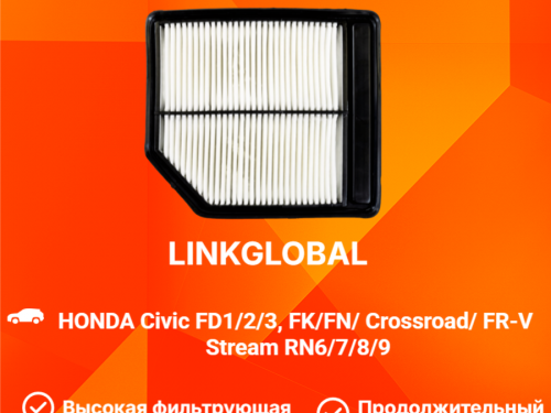 Фильтр воздушный HONDA CIVIC FD1/2/3 A886L